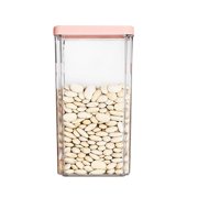 Estbridge Containers with Lids Food Storage Container with Lids  Tall Airtight Food Storage Jar  Plastic Food Storage Container Kitchen Pantry Containers Food Containers Clear-E