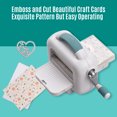 thumbnail image 4 of Die Cutting & Embossing Machine Portable Manua Paper Cutter Card Making Supplies for Arts Crafts Paper Scrapbooking Cardmaking Fabric DIY Kits Home Decor, 4 of 7