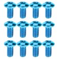 thumbnail image 1 of 1 Boîte/12 Pcs Vis de Frein en Acier Titane Vis de Fixation Durables pour Vélo de Montagne (Bleu), 1 of 7