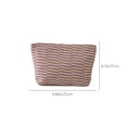 thumbnail image 3 of EGNMCR Closet Organizers and Storage Woolen Knitted Bag Striped Color-blocked Cosmetic Bag Pattern Cosmetic Bag Portable Cosmetic Bag Ins-style Pencil Case Polyester makeup pouch, 3 of 8