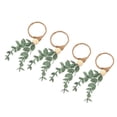 thumbnail image 3 of Anneaux pour Serviettes à Fleurs, 4 Pcs Anneaux pour Serviettes Simples Porte-Serviettes Anneaux pour Serviettes Réponse Rapide, 3 of 8