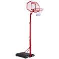 thumbnail image 1 of Soozier Adjustable Basketball Stand Backboard  with Wheels For Kids, 1 of 9