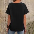 thumbnail image 4 of Yuyuzo T-Shirts pour Femmes T-Shirts Unis à Manches Courtes Hauts à Col Rond T-Shirts de Base Unis d'Été, 4 of 7