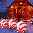 thumbnail image 4 of REZUOFI 4 Pcs Christmas Inflatable Decorations Outdoor PVC Ball with Pump for Yard Porch Holiday Decor Weather-Resistant Festive 60CM, 4 of 9