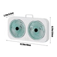 thumbnail image 2 of Fans for Bedroom Double Headed Bidirectional Wall Mounted Desktop Portable Fan with Three Adjustable High Wind Speed Fans, Suitable for Home Office, Camping, And Bedroom Use, 2 of 7