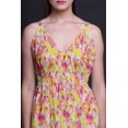 thumbnail image 2 of Bimba Floral Women Summer Printed V Neck Long MaxiDressHoliday Resort Wear-Large, 2 of 6