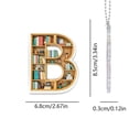 thumbnail image 2 of 26 Letter Acrylic Keychain Pendant for Books, 2 of 5