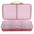 thumbnail image 3 of Pill Box Dispenser, Portable 8 Compartments Pill Case  For Different Medicines For Pocket Purse Wine Red, 3 of 8