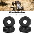thumbnail image 3 of 1.9 Inch Rubber Tires, Black Stable Driving 1.9 Inch Tires Excellent Grip  for 1/10 RC Climbing Car, 3 of 7