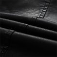 thumbnail image 4 of XZNGL Veste de Moto Ajustée à Col Montant en Cuir pour Femmes Veste en Cuir, 4 of 7
