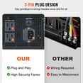 thumbnail image 4 of VEVOR 2500W Sump Pump Battery Backup System, LCD Display, Auto Switches to Battery Inverter Power for Continuous Sump Pump Operation, Sump Pump Battery Backup Inverter for Emergency and Power Outage, 4 of 9