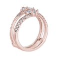 thumbnail image 2 of 0,40 Carat Rond Taille Excellente Diamond Naturel Magnifique Alliance Éternité pour Mariée en Or Rose Massif 14K Taille 5, 2 of 7