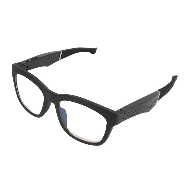 Lunettes d'Écouteurs, Lunettes Son Stéréo Intelligentes Anti-Blocage Bleu pour le Cyclisme