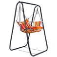 thumbnail image 4 of Chaise Hamac avec Support, Chaise Balançoire avec Support, Hamac Robuste avec Support Inclus, Support de Balançoire pour Patio Intérieur Extérieur Cour, Capacité de Charge 440 Lb, 4 of 8
