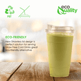 thumbnail image 3 of Clear Plastic Cups with Sip Through Lids for Cold Drinks, 3 of 5
