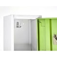 thumbnail image 4 of AdirOffice 72 Po x 12 Po x 12 Po Verrou à Clé à Étages en Acier à Double Compartiment pour Rangement, Vert, Lot de 2, 4 of 13