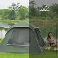 thumbnail image 2 of Spacious Automatic Quick-Open Beach Tent for Camping - Waterproof and UV-Resistant, Easy Setup with Mesh Windows and Carrying Bag, Available in Large Size and Light Blue Color, 2 of 6