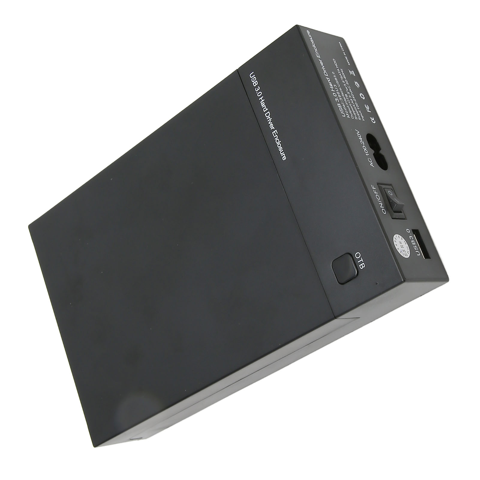 HDD Enclosure, Auto Sleep Hard Disk Case US Plug 100-240V 10TB Supported  for PC