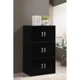 thumbnail image 2 of Hodedah HID33 Armoire de Rangement Fermée pour la Maison à 6 Portes et 3 Tablettes, Noire, 2 of 5