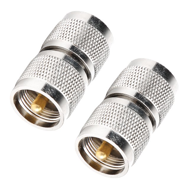 Dioche Connecteur PL259 à Forte Connectivité 2 Pcs Adaptateur Coaxial pour Appareils LAN Sans Fil