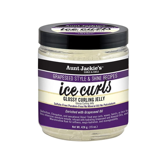 Aunt Jackies Grapeseed Ice Curls Jelly (15oz)