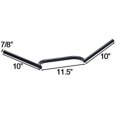 thumbnail image 3 of Krator Motorcycle Handlebar 7/8" Black Cafe Racer Clubman Compatible with Vespa Granturismo 200, 3 of 4