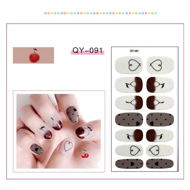 RKSTN Gel Nail Polish Nail Sticker Nail Sticker Multicolor Nail Polish Film Quick Dry Nail Polish