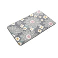 thumbnail image 1 of Rbaofujie Washable Rug Bathroom Floor Mat Microfiber Inkjet Printing Bathroom Absorbent Foot Mat Bedroom Door Mat Non Slip Mat Flocked Carpet Chrysanthemum Pattern Bath Mat, 1 of 6