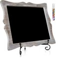 thumbnail image 1 of 11"x13" Chalkboard Sign with Easel (Rustic Brown) + White Liquid Chalk Marker | Hanging or Freestanding Framed Chalkboard with Hand Crafted Sweetheart Frame - Multipurpose Small Chalkboard Sign, 1 of 2