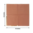 thumbnail image 2 of HLONK Lot de 50 / Serviettes en Papier Douces Orange 2 Épaisseurs pour Souper Fête Serviettes pour Réception de Mariage Cocktail Boisson, 2 of 9