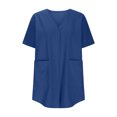 thumbnail image 4 of Plebaso Womens Plus Size Cardigan Short Sleeve Summer Cardigans Open Front Casual Blouses with Pockets, 4 of 7