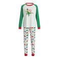 thumbnail image 1 of Honganda Christmas Family Pajamas Set, Dinosaur Print Tops+Trousers/Romper, 1 of 9