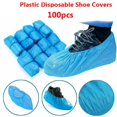 thumbnail image 2 of 100PCS Boot Covers Plastic Disposable Shoe Thick Overshoes Medical Waterproof, 2 of 5