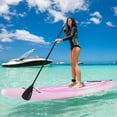 thumbnail image 2 of Goplus Large Inflatable SUP Board, Portable Paddle Board with 5D rings Stand Up Paddle Board for Youth & Adult Pink, 2 of 10