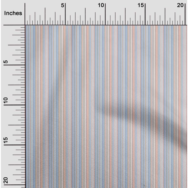 oneOone Silk Tabby Fabric Multicolor Stripe Fabric Prints By Yard 42 Inch Wide