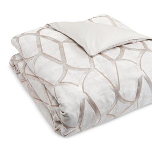 Hudson Park Connettiva Full / Queen Duvet Cover Champagne