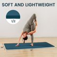 thumbnail image 2 of Fitvids 1/2" Thick High Density Exercise Yoga Mat, Carrying Strap, Navy Blue, 2 of 7