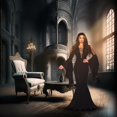 thumbnail image 2 of Underwraps UR30337XL Vampire Adult Costume, Extra Large 14-16, 2 of 2