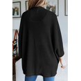 thumbnail image 4 of LinYooLi Kimono pour Femmes Ouvert devant Cardigan en Maille Gaufrée Pull Uni Manches Chauve-Souris Col Châle Cape Douce et Décontractée, 4 of 6