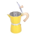 thumbnail image 4 of Coffee Maker, Coffee Pot Comfortable Grip Ergonomic Handle Design Alumunum Alloy  For Home For Office Yellow, 4 of 8