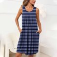 thumbnail image 1 of Pyjama pour Femmes Zeophrasy Femmes Imprimé avec Poches Chemises de Nuit Sans Manches Vêtements de Nuit devant Plissé Nuisette Col Rond Robe de Nuit Clearacne Moins de 5, 1 of 7