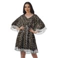 thumbnail image 1 of Moomaya Robe d'Été pour Femmes, Grande Taille, Kimono Aguichant Imprimé, Mini-Robe, 1 of 6