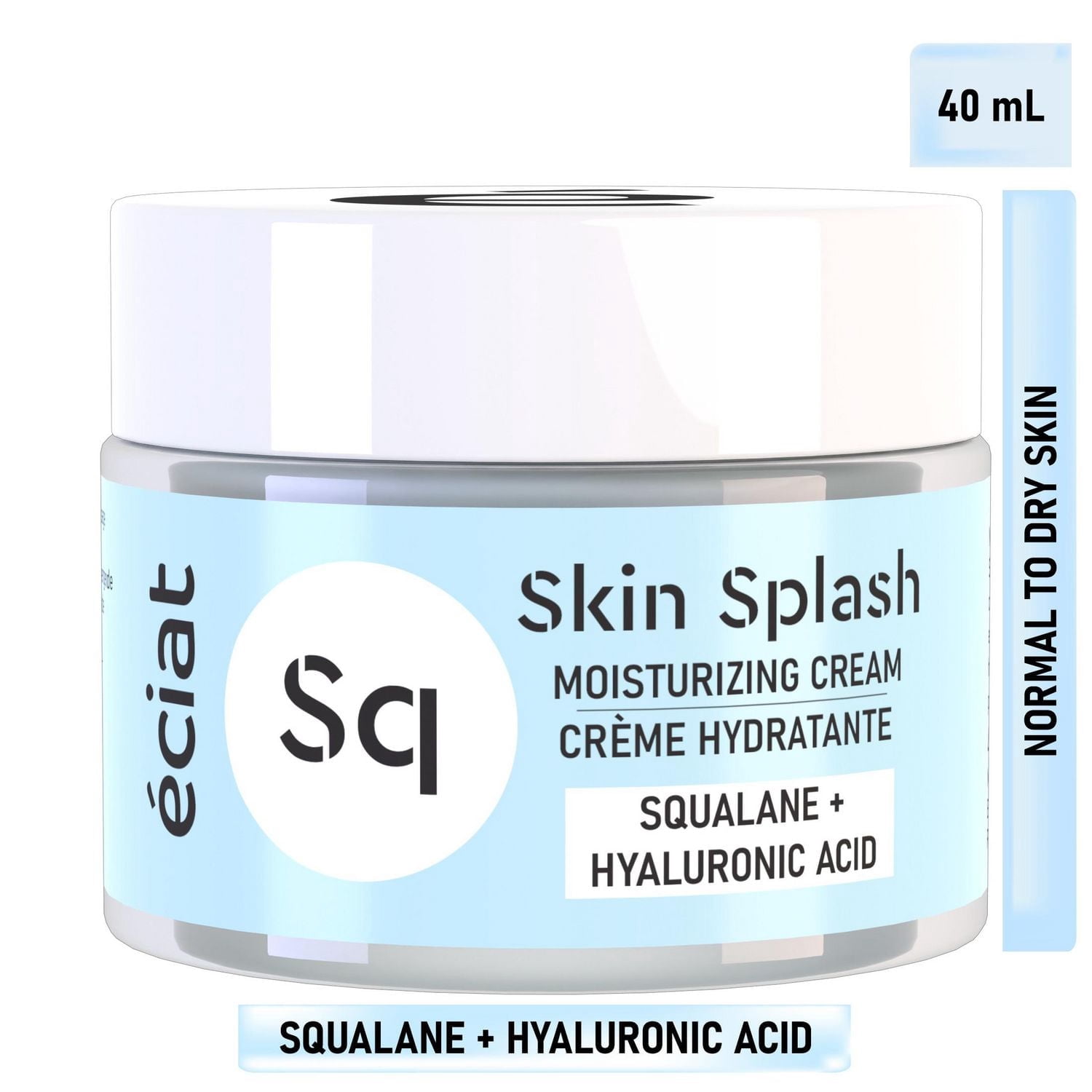 Eciat Moisturizing Cream with 4D Hyaluronic Acid, Vitamin E & Squalane | Firming & Plumping | All Skin Types | Face & Neck 1.35 fl oz 40 ml