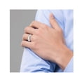 thumbnail image 4 of Mens Milgrain Wedding Band Ring in Sterling Silver (7mm), 4 of 4