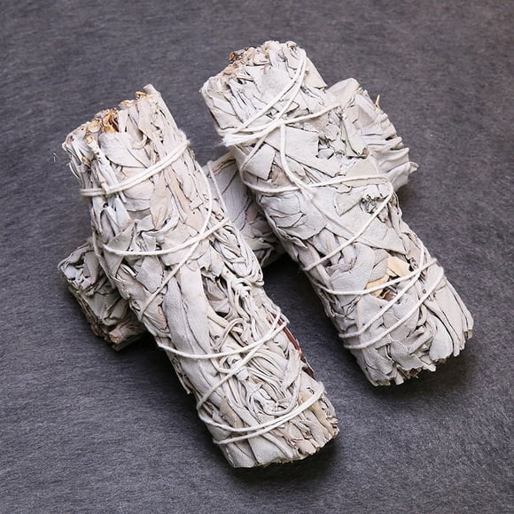 White Sage Bundles - (3 Pack) - Sage Smudge Stick for Home Cleansing Incense Healing Meditation and California Smudge Sticks Rituals (4 Inch)