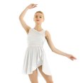 thumbnail image 1 of LiiYii Robe de Ballet Sans Manches en Maille Fluide pour Femmes Costume de Danse Lyrique pour Performance sur Scène Blanc 3TG, 1 of 8