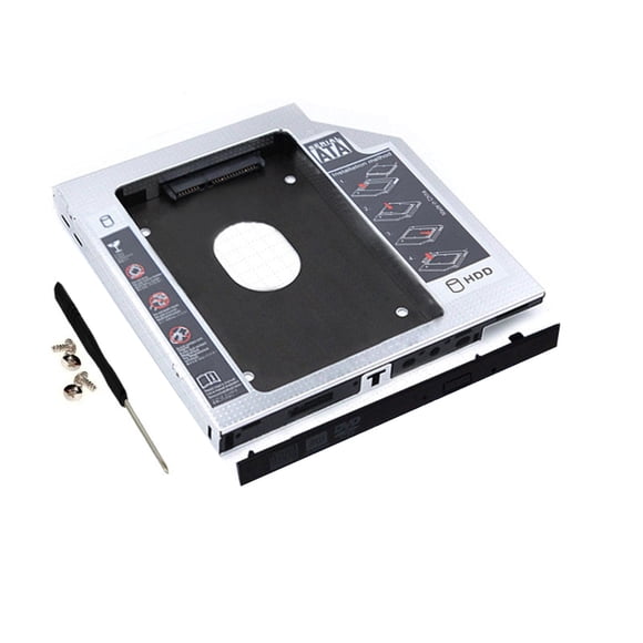 Mistaha 12.7mm CD-ROM Drive Hard Disk Caddy 2.5 inch HDD/SSD Bracket with SATA3 Interface Aluminum