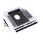 Amdohai 12.7mm CD-ROM Disque dur Caddy 2.5 de pouce HDD/SSD Support avec SATA3 Interface en alliage de magnésium d'aluminium pour ordinateur portable