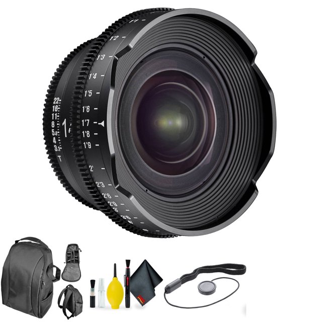 Rokinon Xeen 14mm T3.1 for Canon + Deluxe Lens Cleaning Kit Bundle