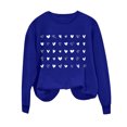 thumbnail image 4 of Meichang Chandails de la Saint-Valentin pour Femmes Sweat-Shirt Graphique Cœur d'Amour Col Rond Décontracté Manches Longues Cadeaux de la Saint-Valentin Pull Sweat-Shirts Liquidation de Printemps, 4 of 4